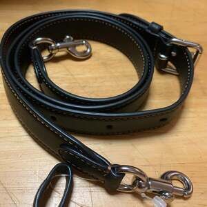 COACH 1941 Black Leather XBody 48" Replacement Strap for ROGUE Handbag S68